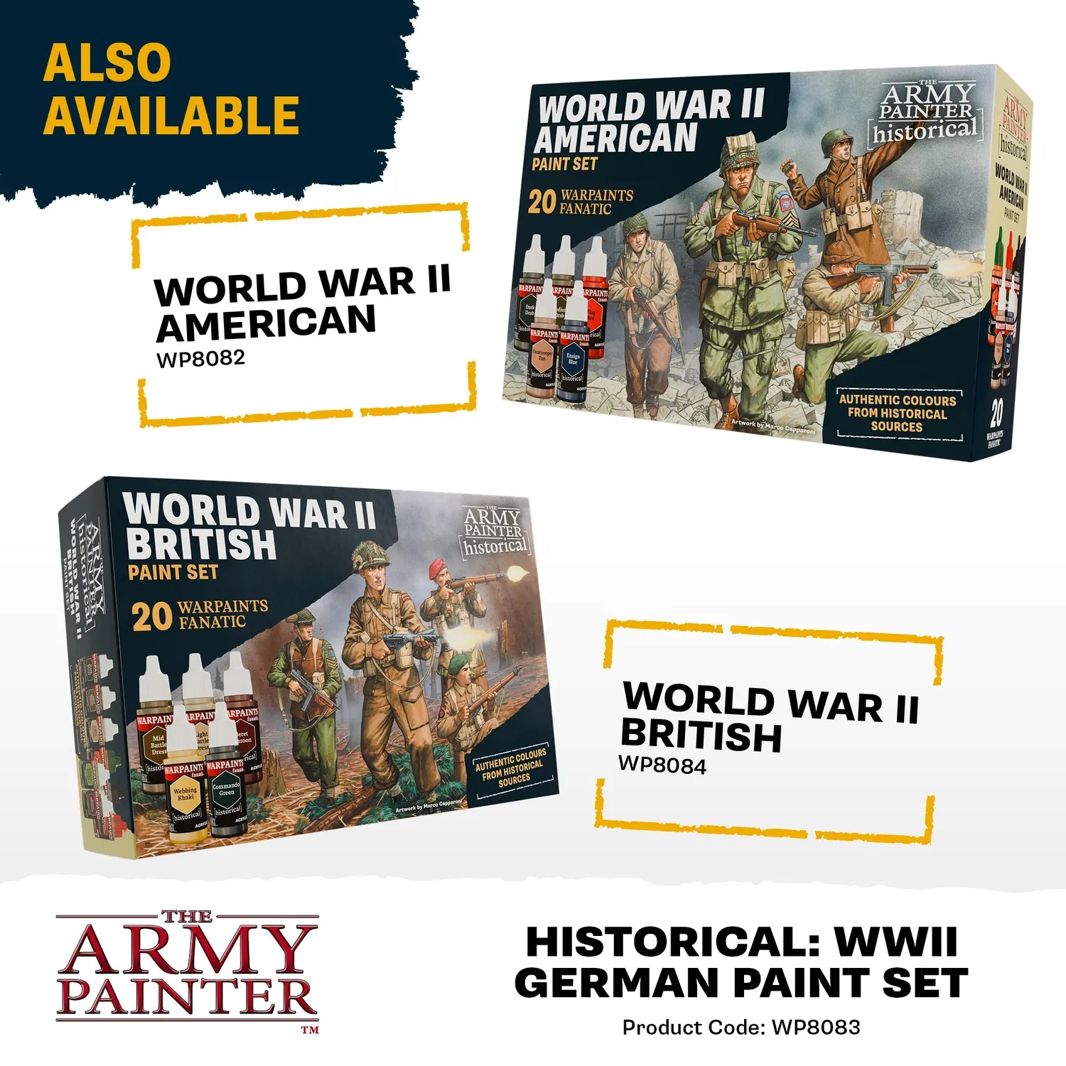 Bolt Action Warpaints Fanatic Allemand set peinture 20 x 18 ml
