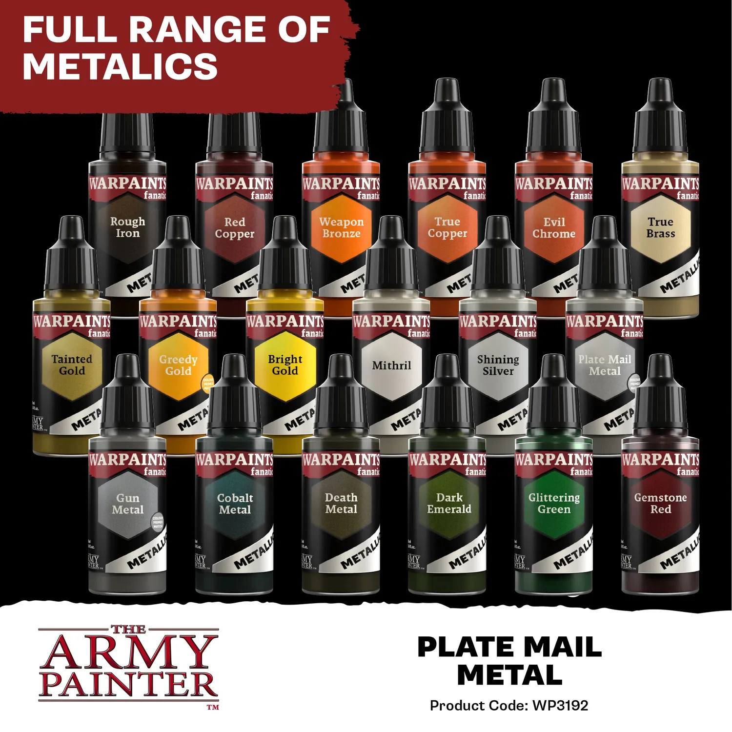 The Army Painter Warpaints Fanatic Metallic Plate Mail Metal peinture