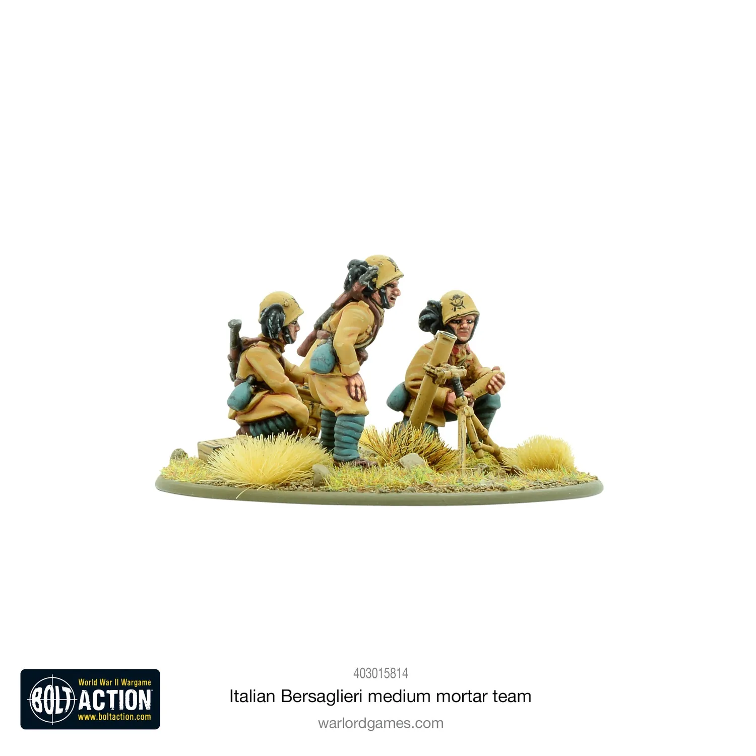Warlord Games Bolt Action Bersaglieri mortier moyen figurines métal