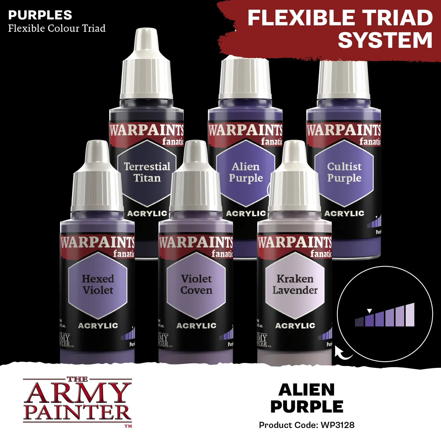 Warpaints Fanatic Alien Purple peinture acrylique violette 18 ml pigmentée