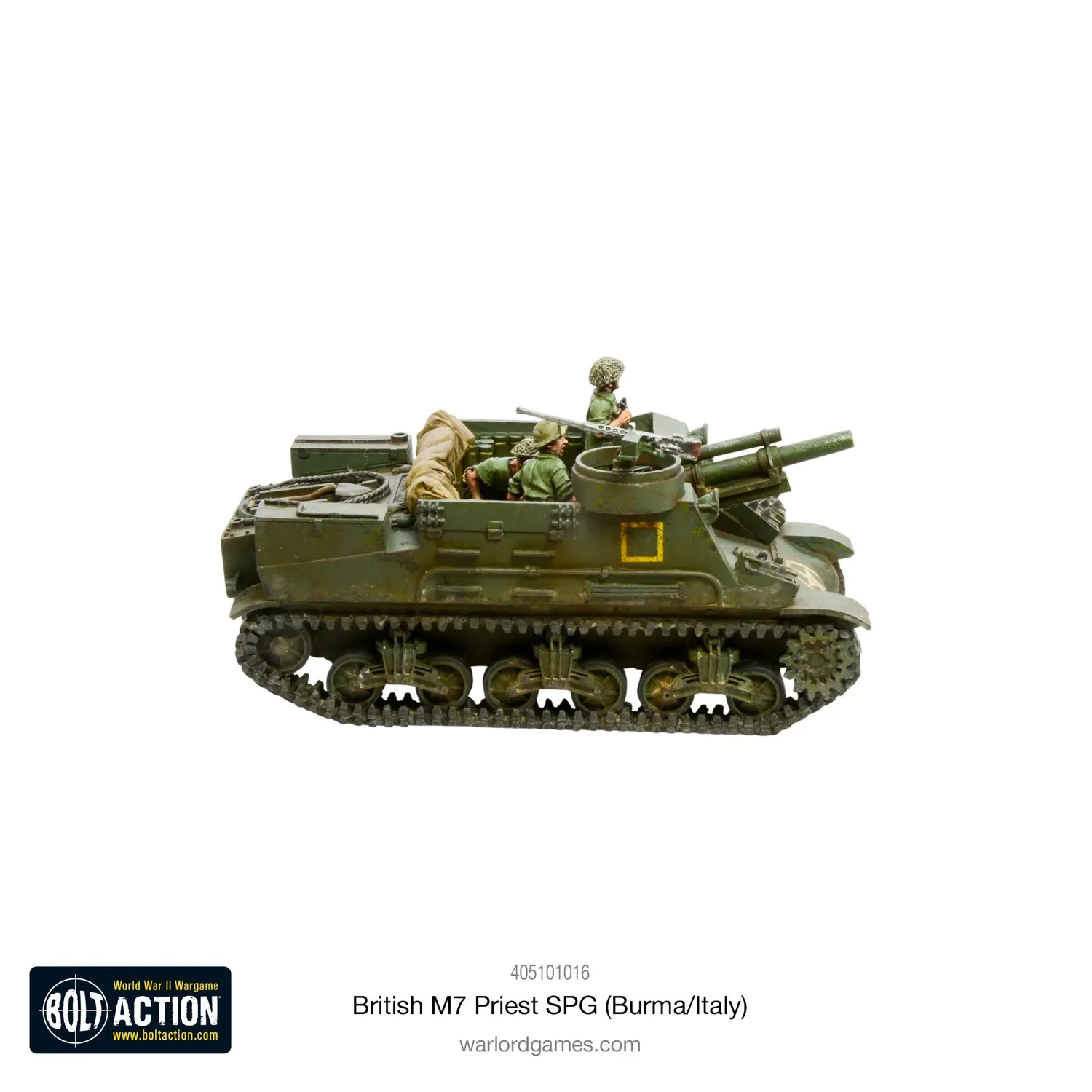 Bolt Action British M7 Priest SPG Burma Italy canon