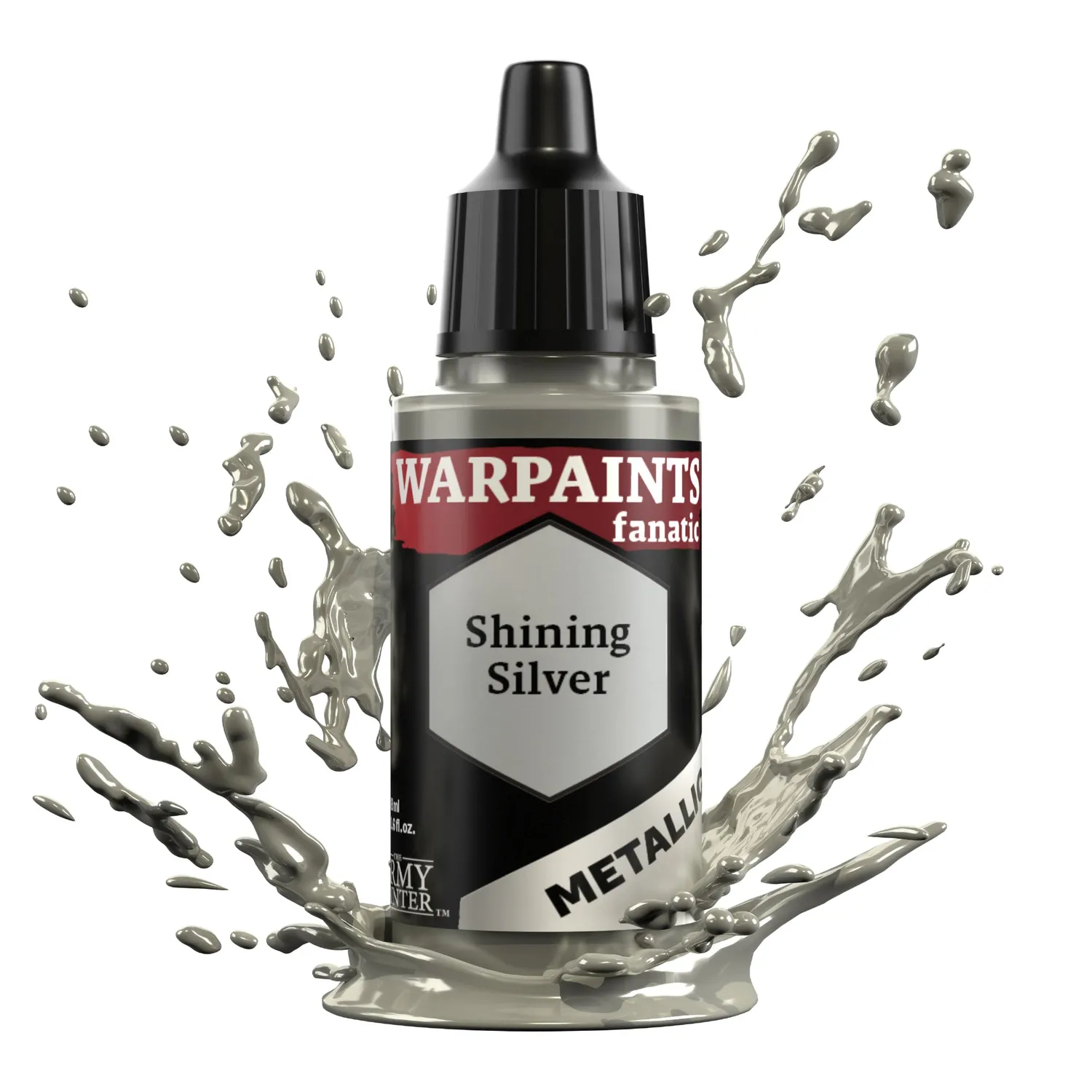 Army Painter Warpaints Fanatic Shining Silver peinture 18 ml