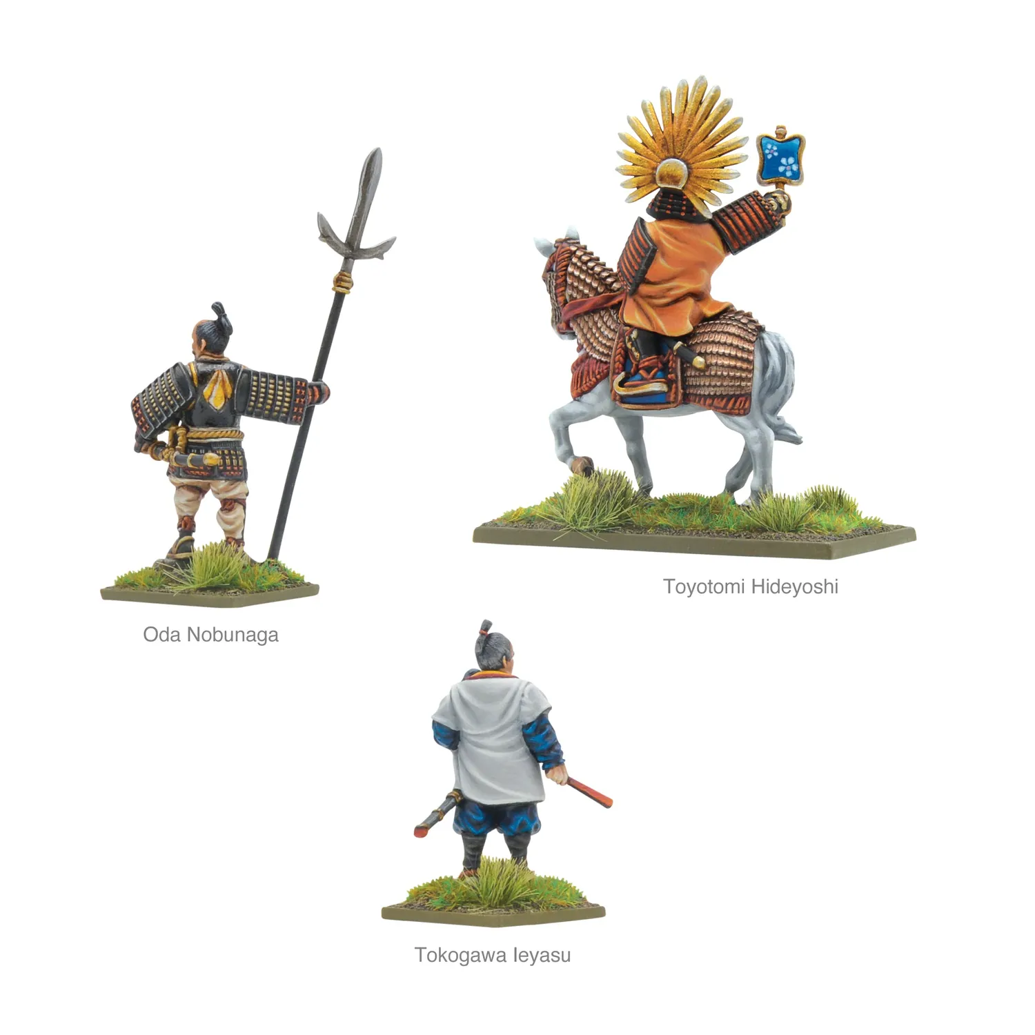 Bolt Action Pike & Shotte Daimyos figurines x3 samouraï résine