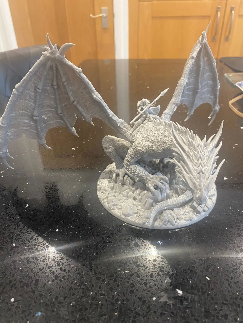 Bolt Action Argloth Rivelwyr dragon fantasy plastique 290 mm