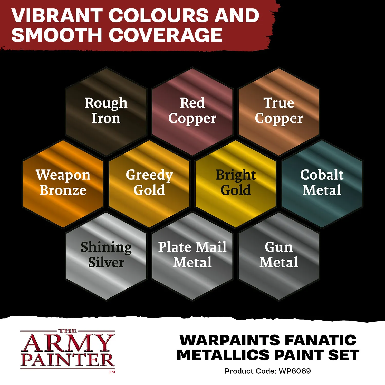 Army Painter Warpaints Fanatic Metallics set 10 peintures 18ml