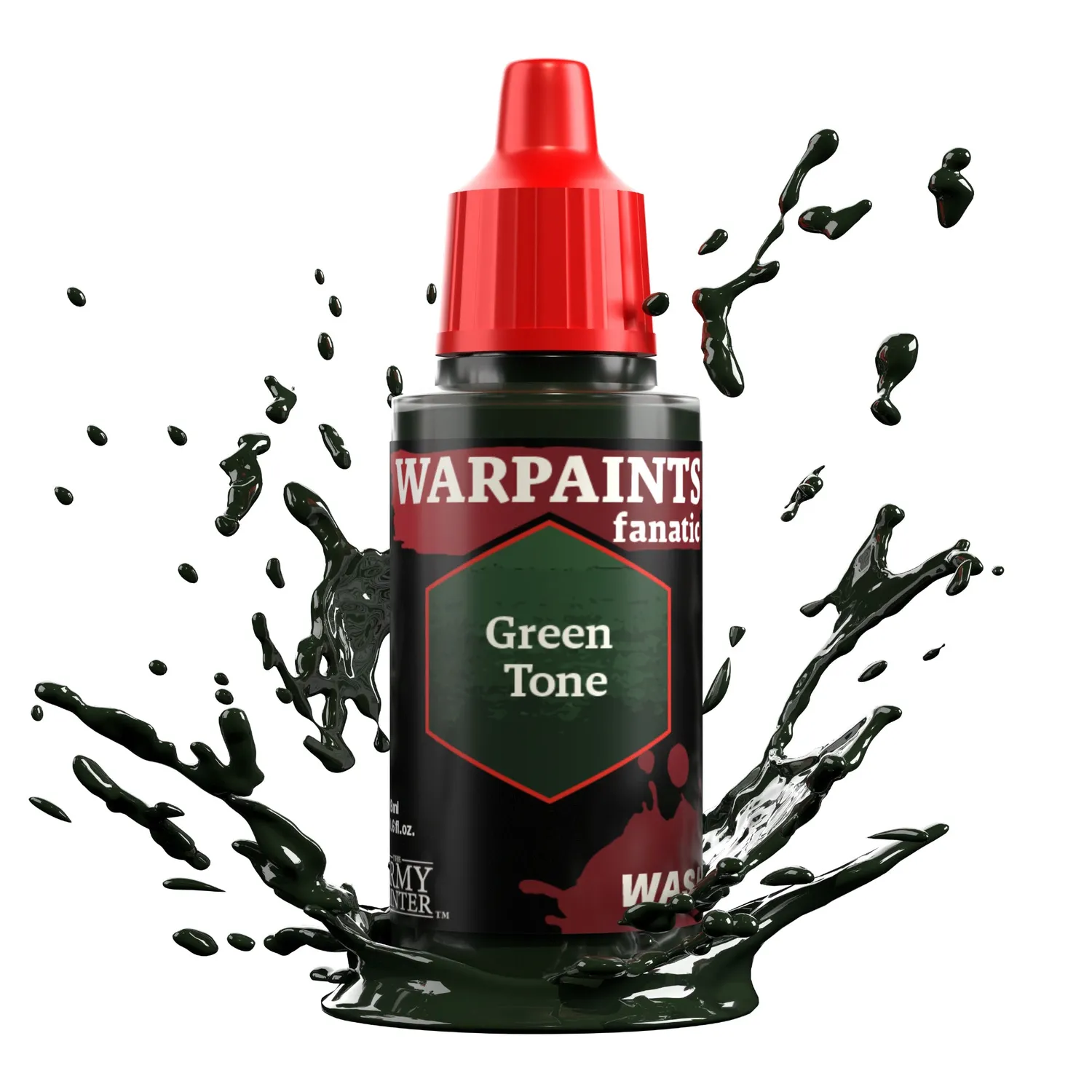Bolt Action Warpaints Fanatic Wash Green Tone peinture acrylique 18 ml lavis