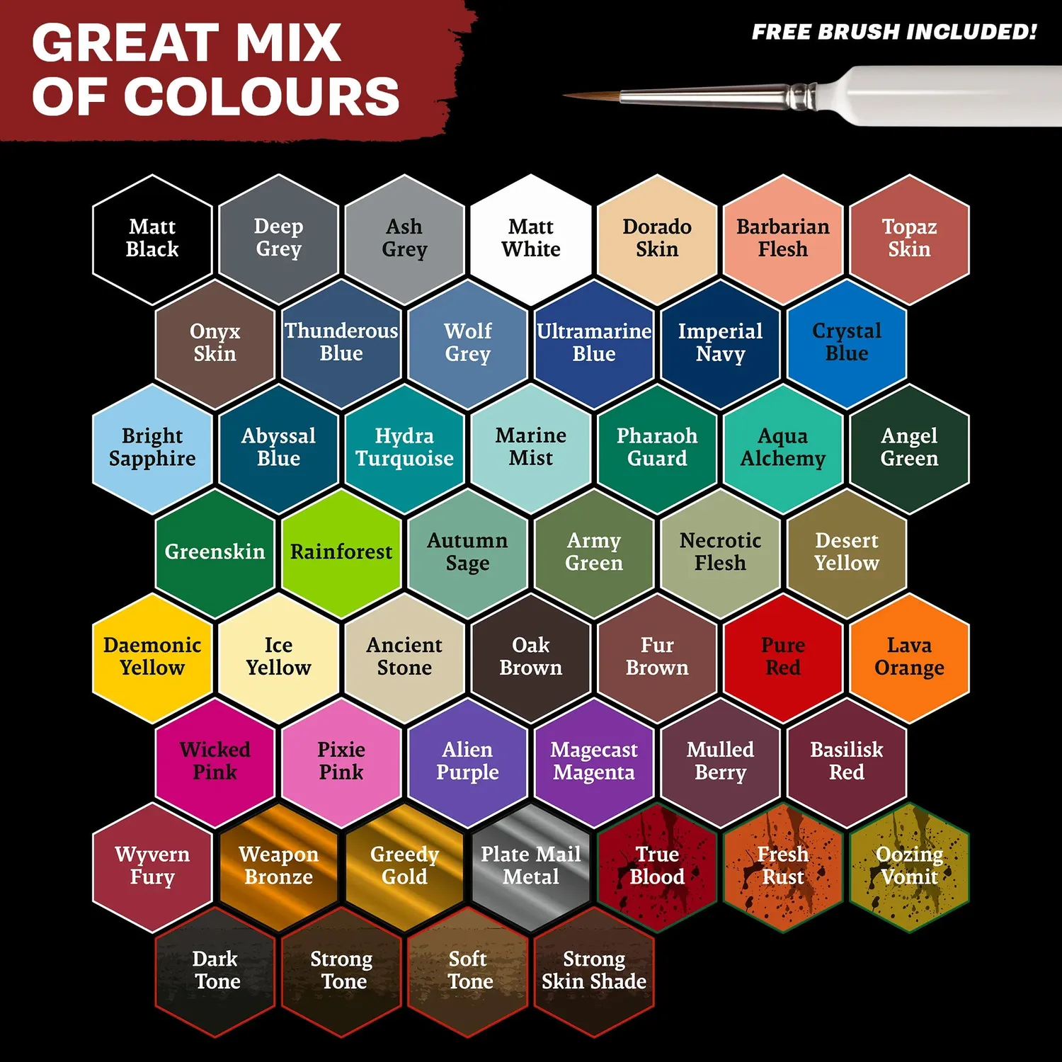 Army Painter Warpaints Fanatic Mega Set peintures 50 couleurs