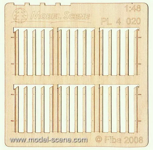 Model Scene PL4-020 Palissade planches taille standard x2