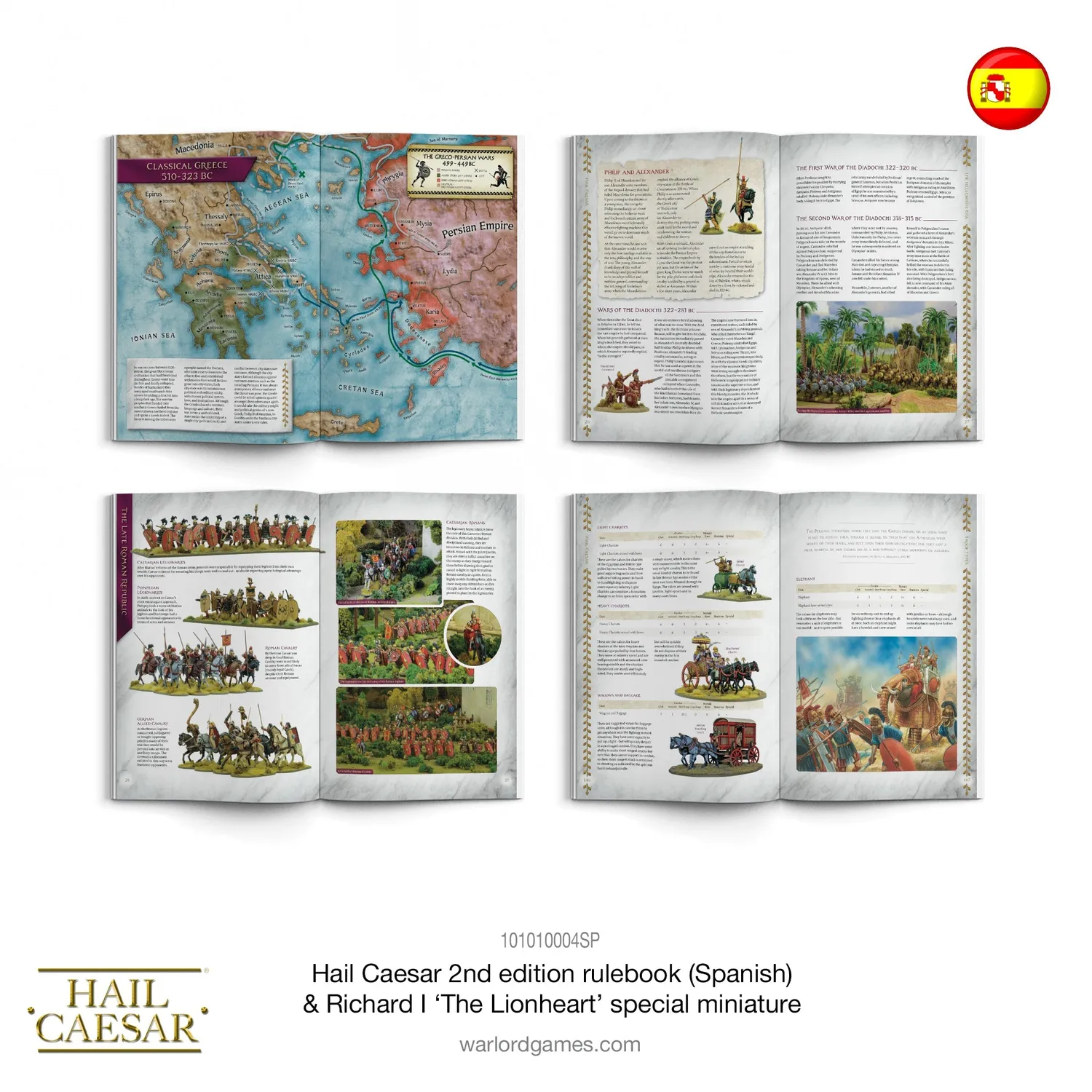 Hail Caesar Rulebook Spanish Language Richard I Lionheart livre règles