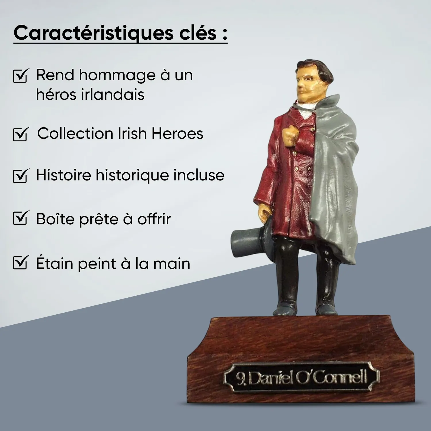 Prince August IHP09 Daniel O'Connell figurine étain 54 mm peinte