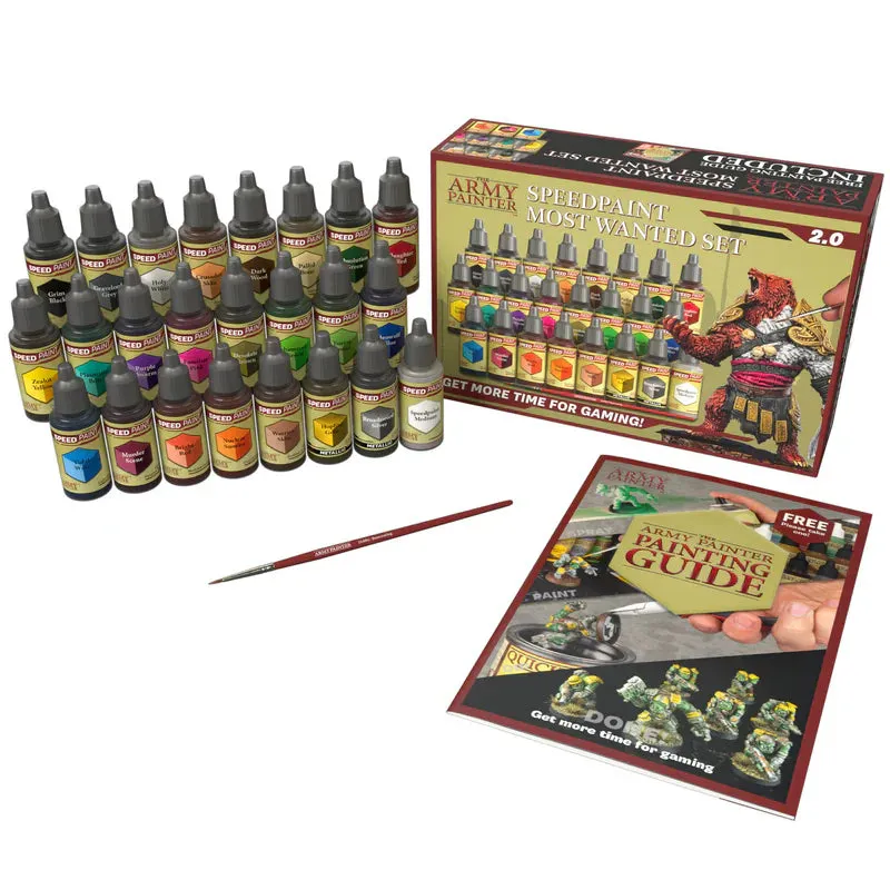 Army Painter Speedpaint Most Wanted Set 2.0 peintures acryliques 24 flacons 18 ml