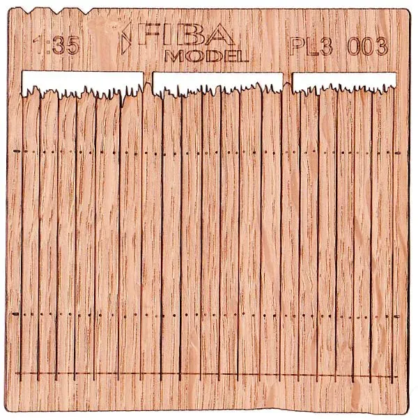 Albion Rough cut cedar privacy fence II clôture miniature 2 pièces bois