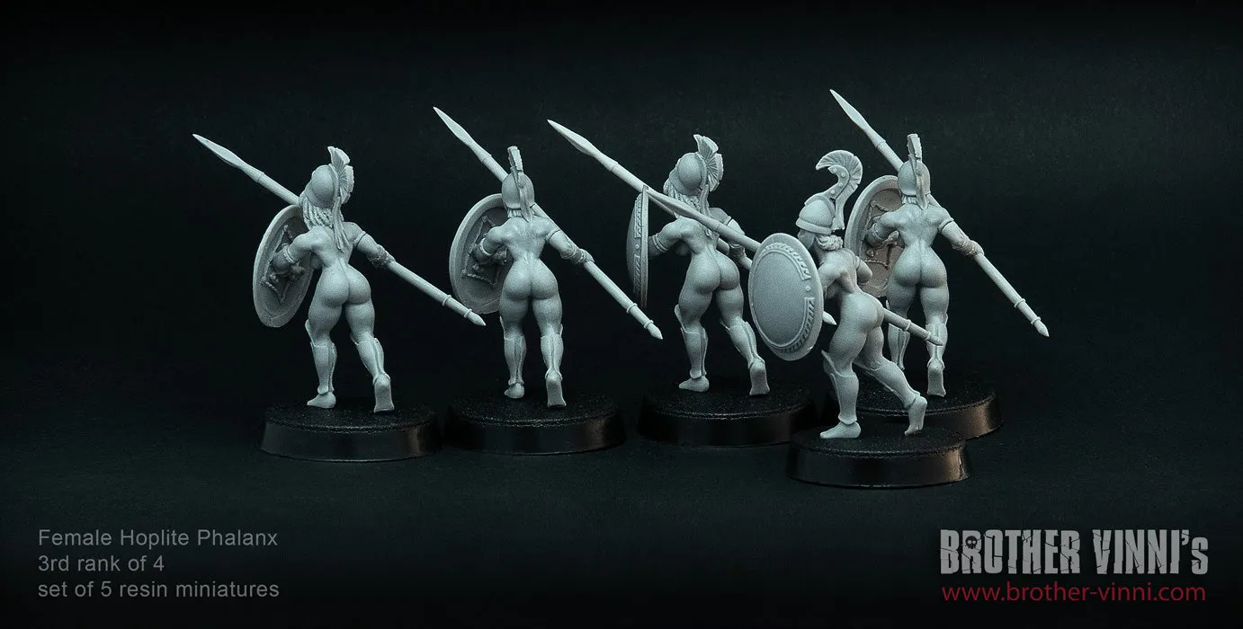 Brother Vinni Female Hoplites 3/4 figurine résine 28mm lot 5