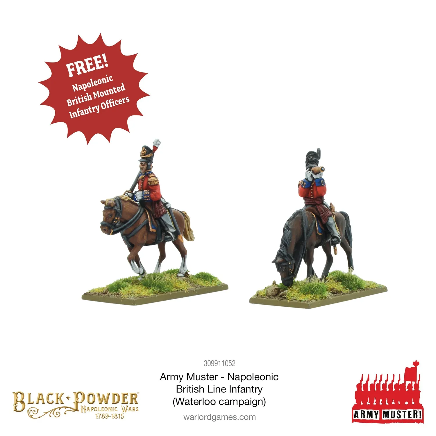 Warlord Black Powder Army Muster infanterie anglaise