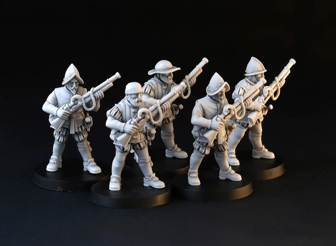 BROTHER VINNI Imperial Hand Gunners 5 figurines résine 28 mm mousquetaires