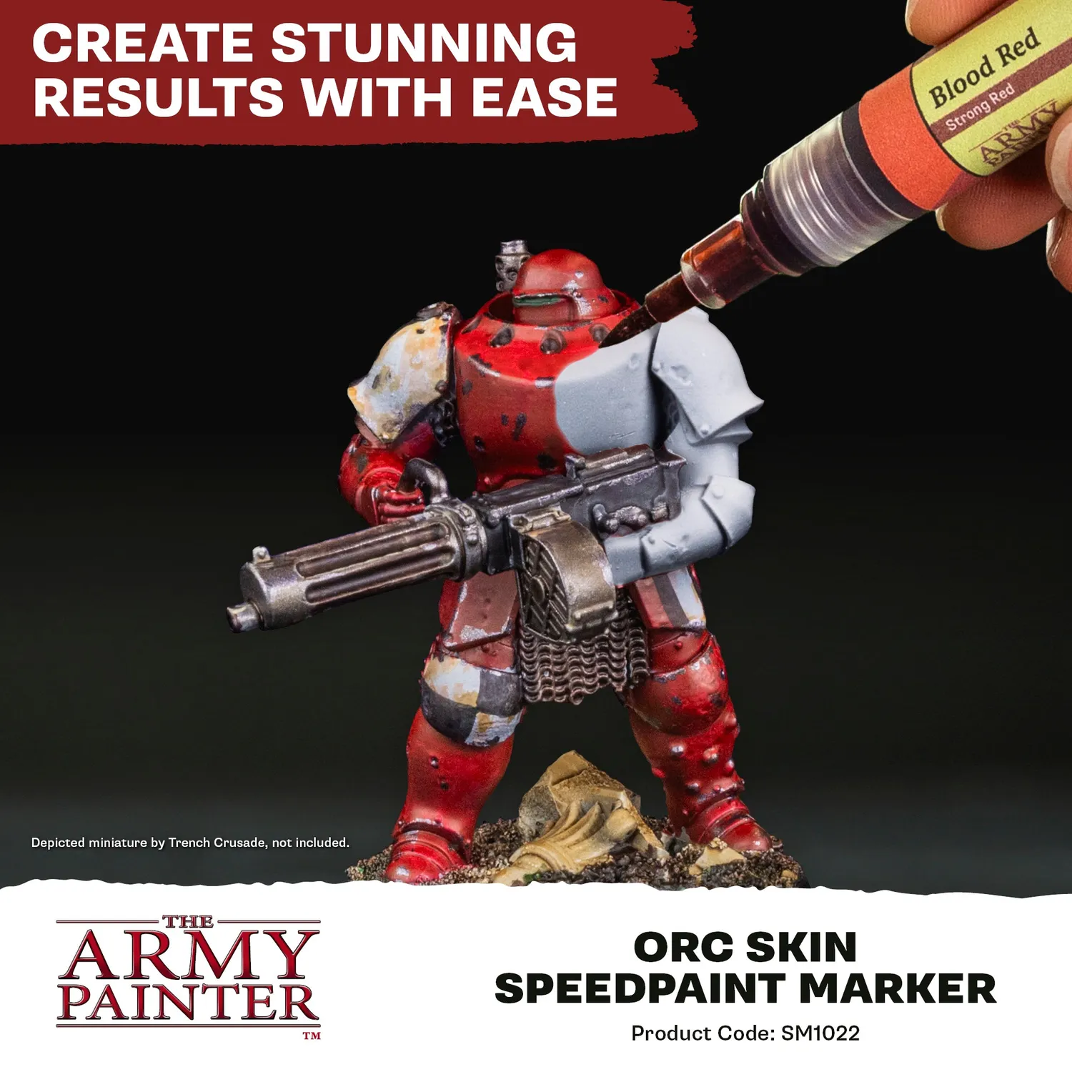 The Army Painter Speedpaint Marker Orc Skin feutre peinture vert