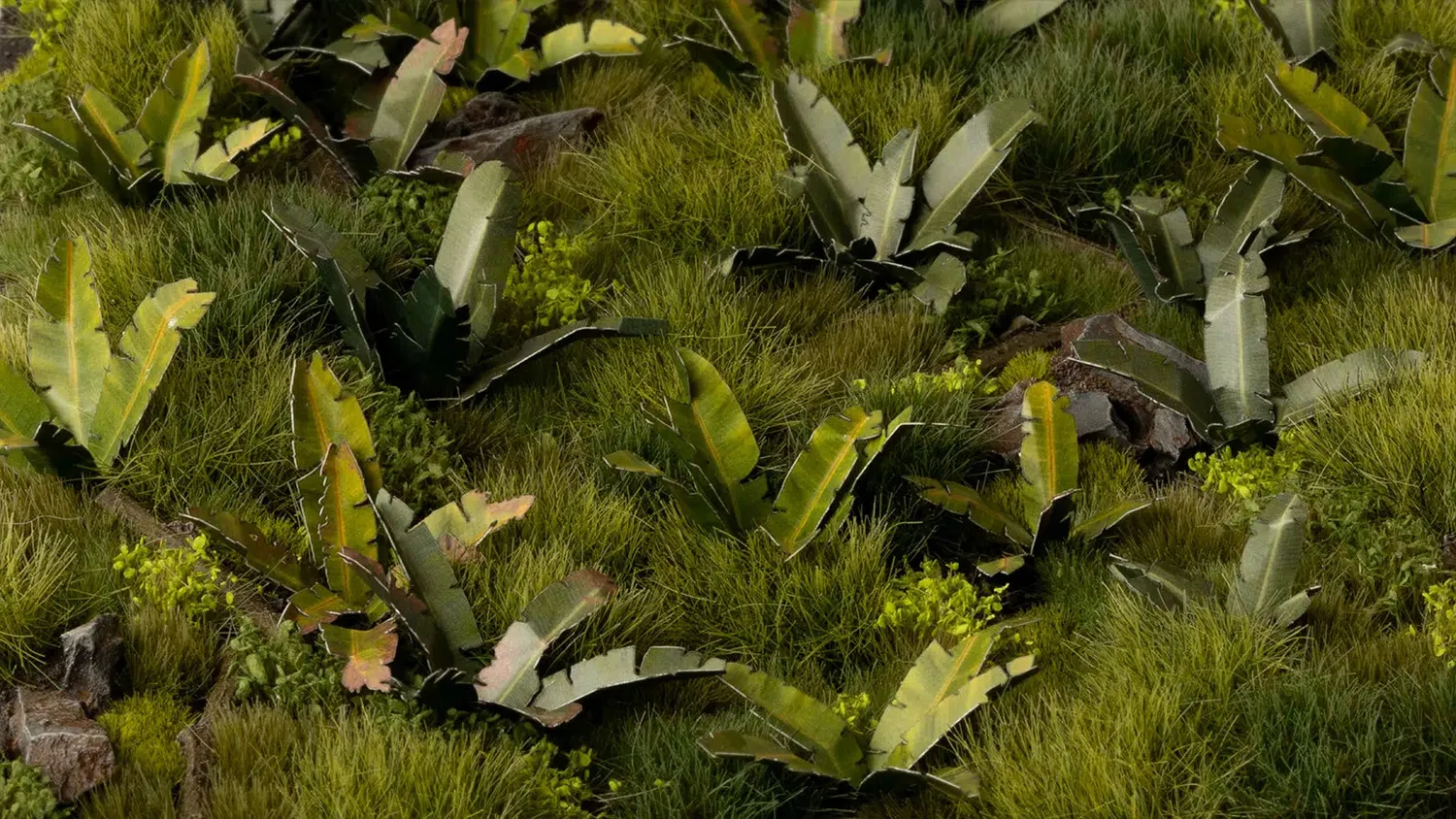 Bolt Action Laser Plants Banana Tree feuilles de bananier prépeintes 52 pièces