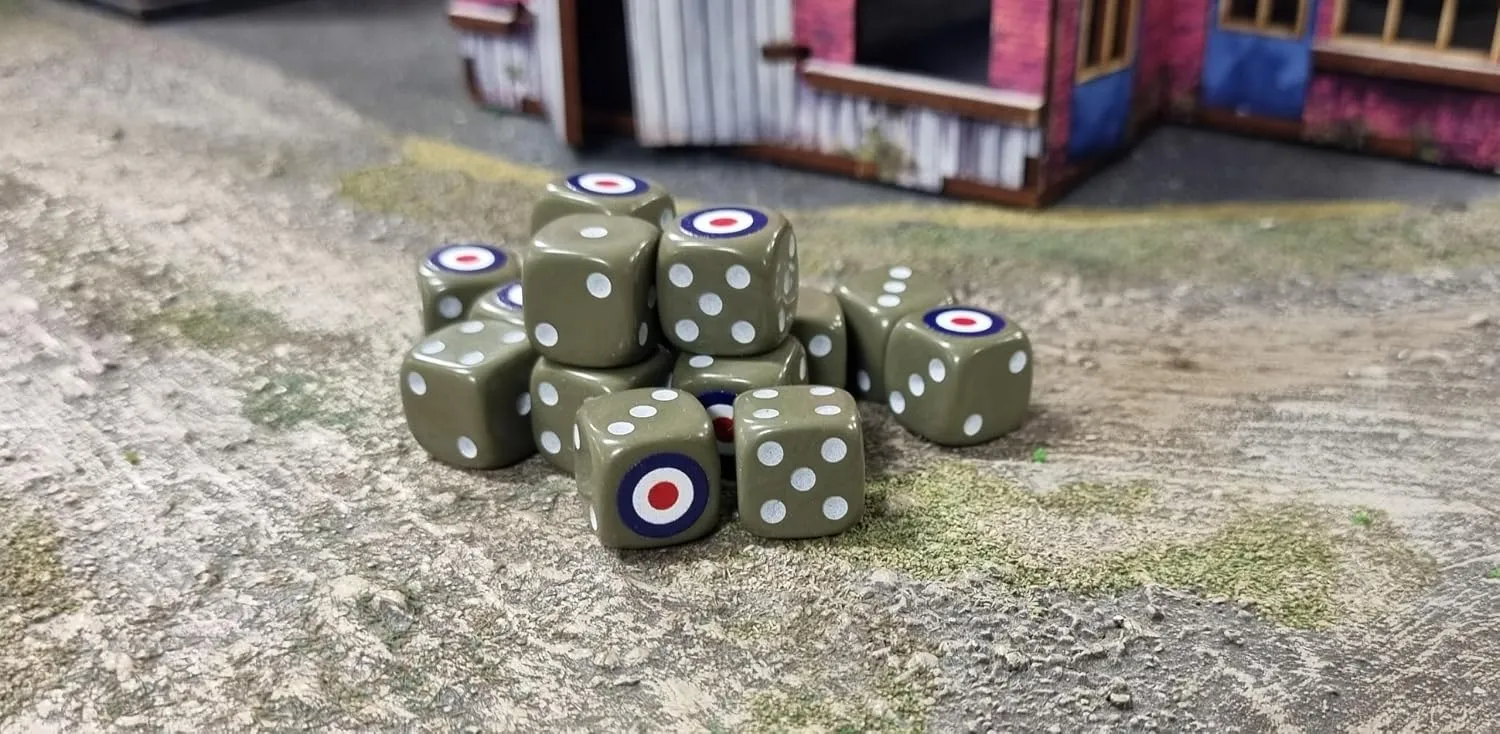 Bolt Action British Army D6 dés britanniques x16