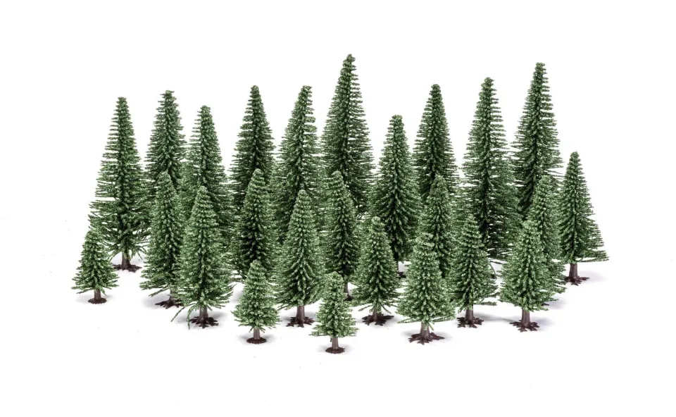 Bolt Action Fir Trees sapins 5-14cm décor 20 arbres