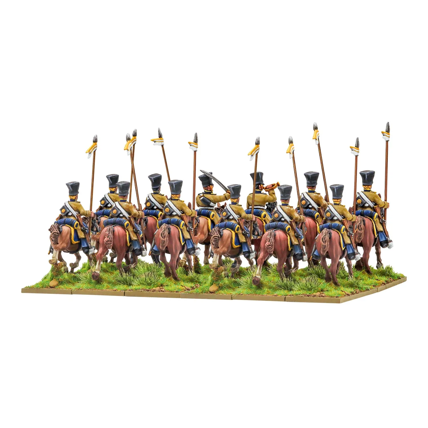 Bolt Action Black Powder Crimean War Russian Lancers régiment de cavalerie 12 figurines métal