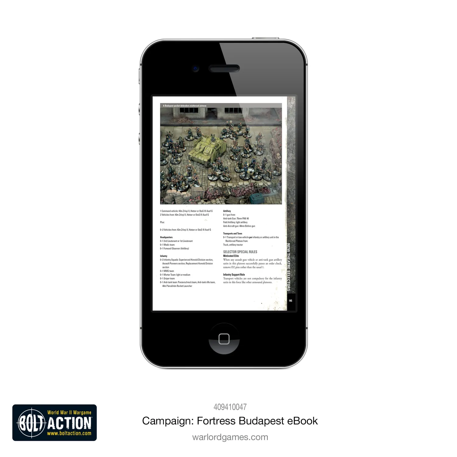 Bolt Action Fortress Budapest eBook campagne numérique