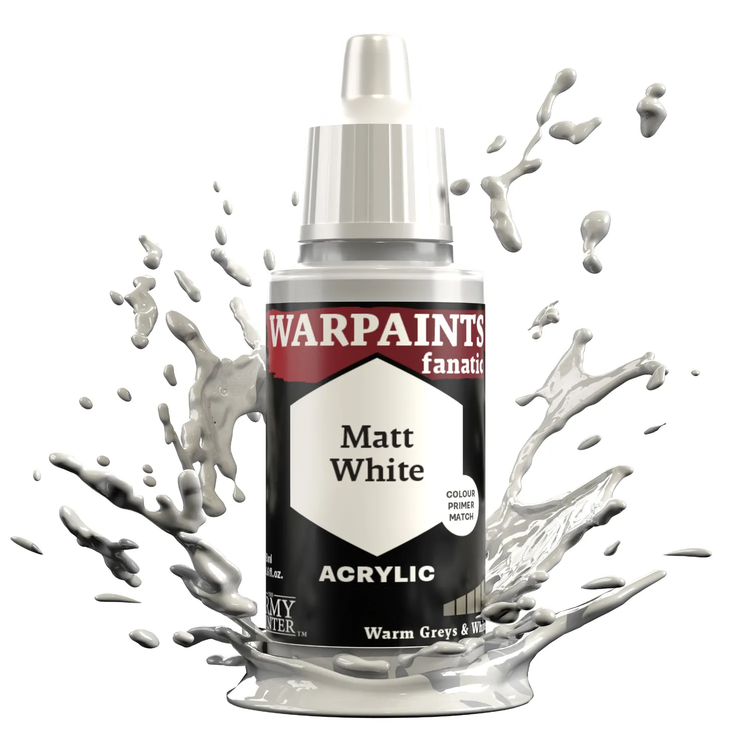 Army Painter Warpaints Fanatic peinture Matt White 18 ml