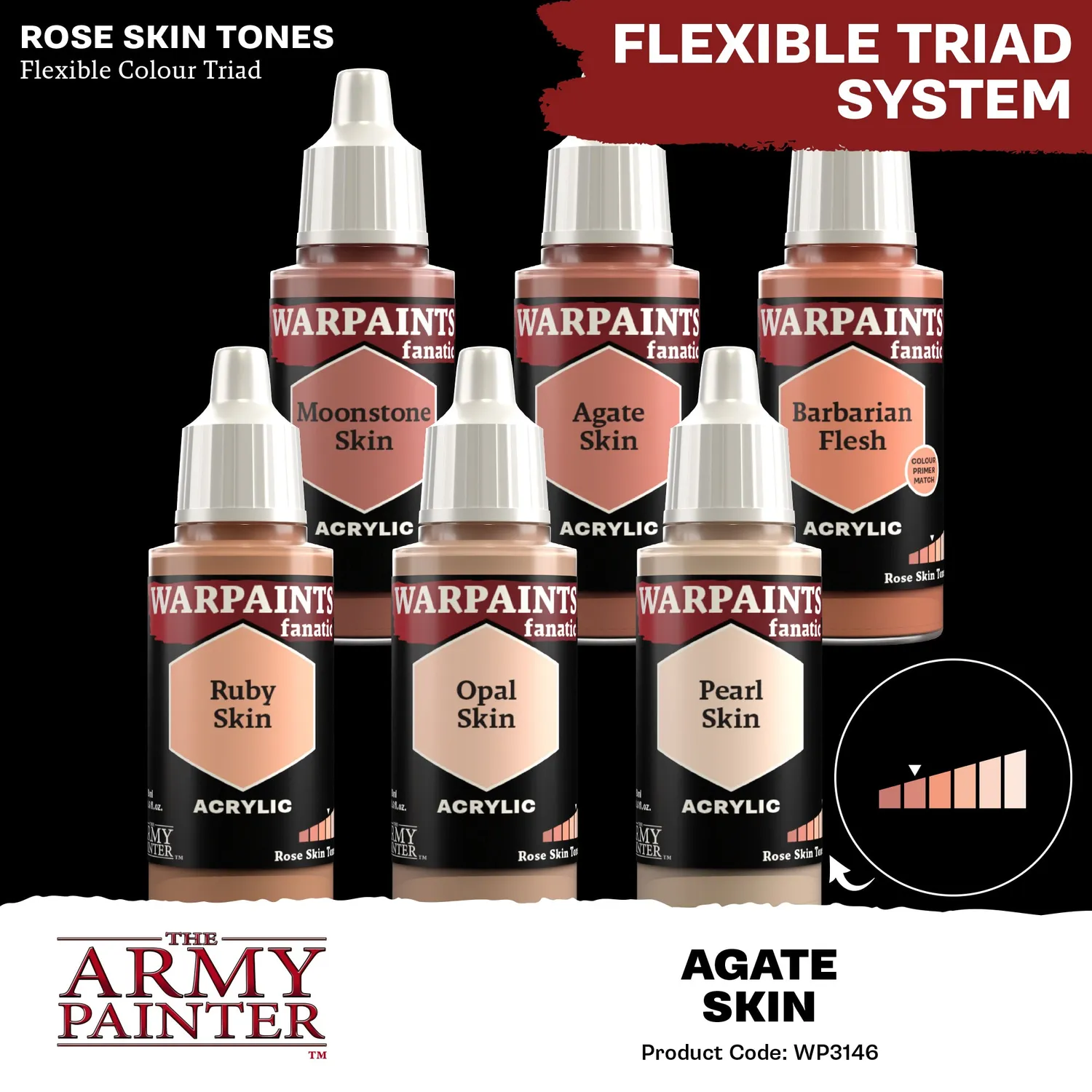 Bolt Action Warpaints Fanatic Agate Skin peinture acrylique 18 ml