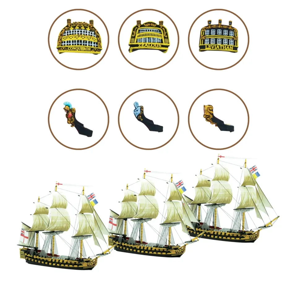 Warlord Games Black Seas Royal Navy 3rd Rates Named Ships Pack 3 bundle navires