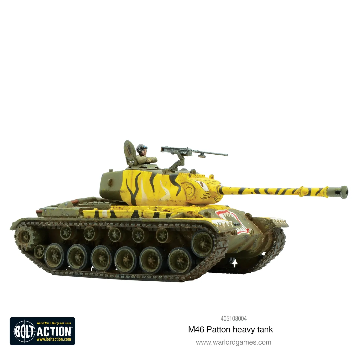 Bolt Action Korea M46 Patton char lourd résine 28mm