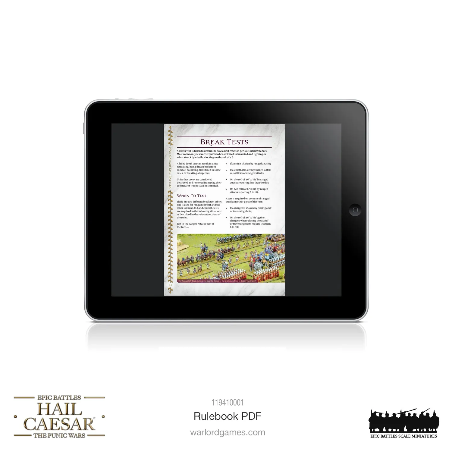 Hail Caesar Epic Battles Punic Wars PDF livre de règles