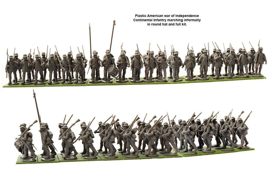 Perry Miniatures American War of Independence Continental Infantry 1776-1783 figurines plastique