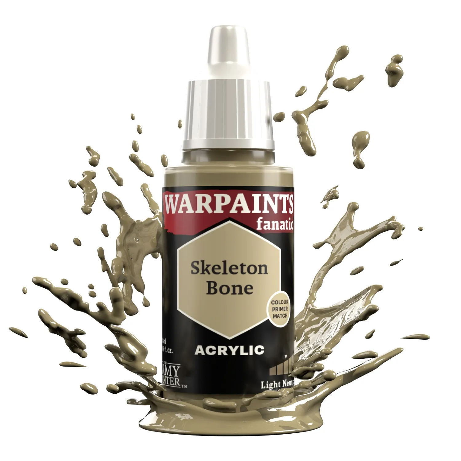 Bolt Action Warpaints Fanatic Skeleton Bone peinture acrylique 18 ml beige
