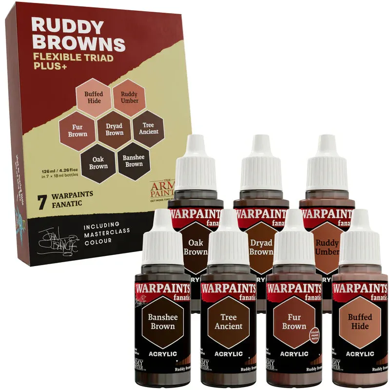 Bolt Action Flexible Triad Ruddy Browns set 7 peintures marron