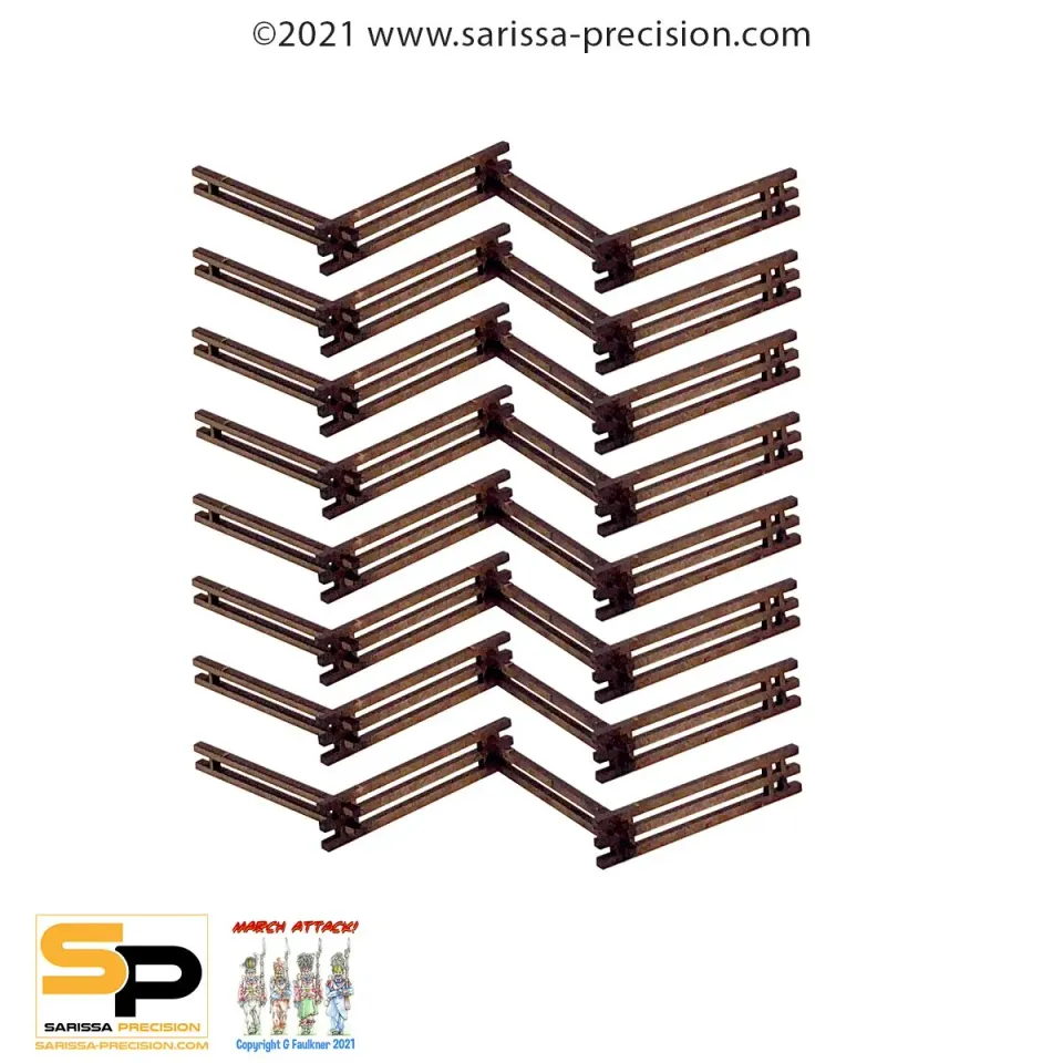 Sarissa Rail Fence Set décor barrière MDF 100 cm