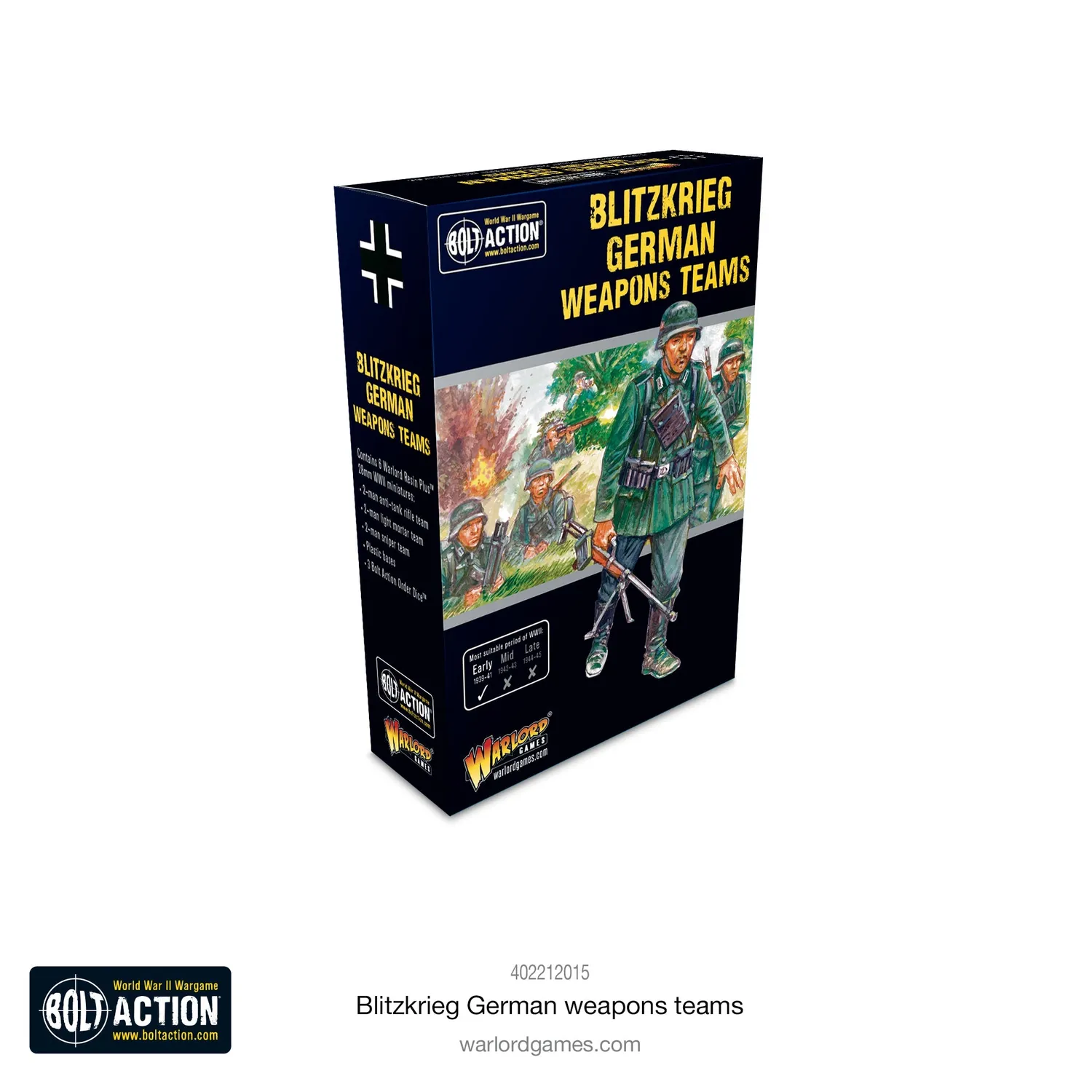 Bolt Action Blitzkrieg German weapons teams figurines