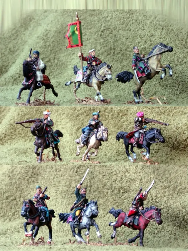 Studio Siberia Cavaliers Basmatchis 28mm métal x9