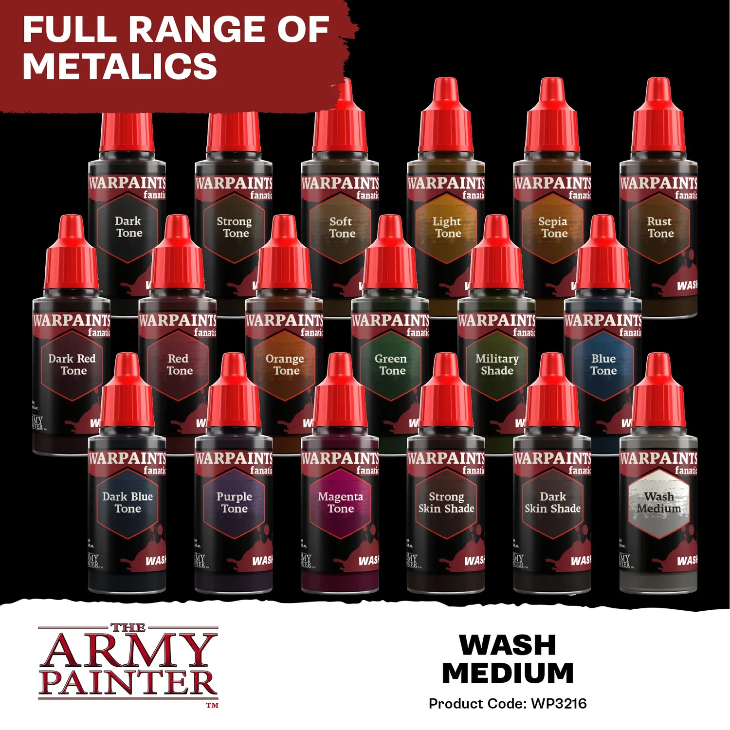 The Army Painter Warpaints Fanatic Wash Wash Medium peinture 18 ml