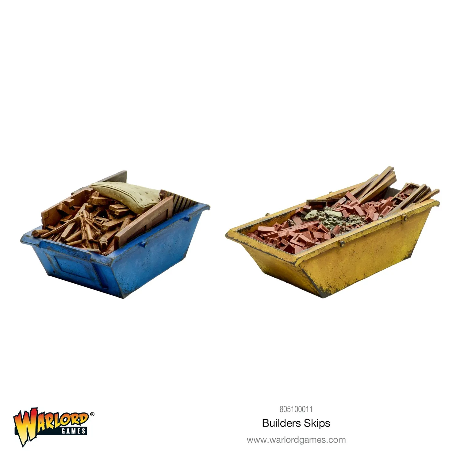 Judge Dredd Mega-City Bennes Builders Skips décor lot de 2 resine