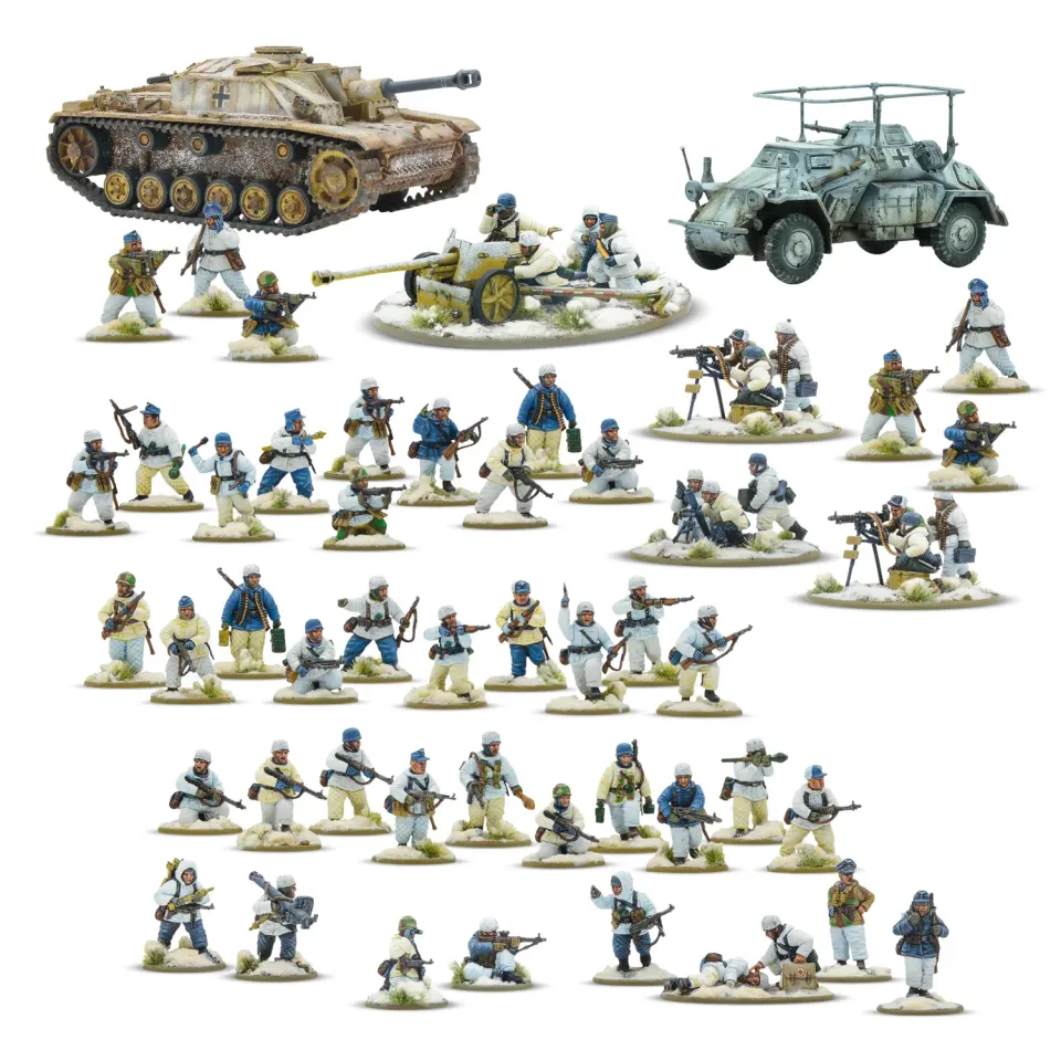 Bolt Action Fallschirmjäger Winter Starter Army figurines