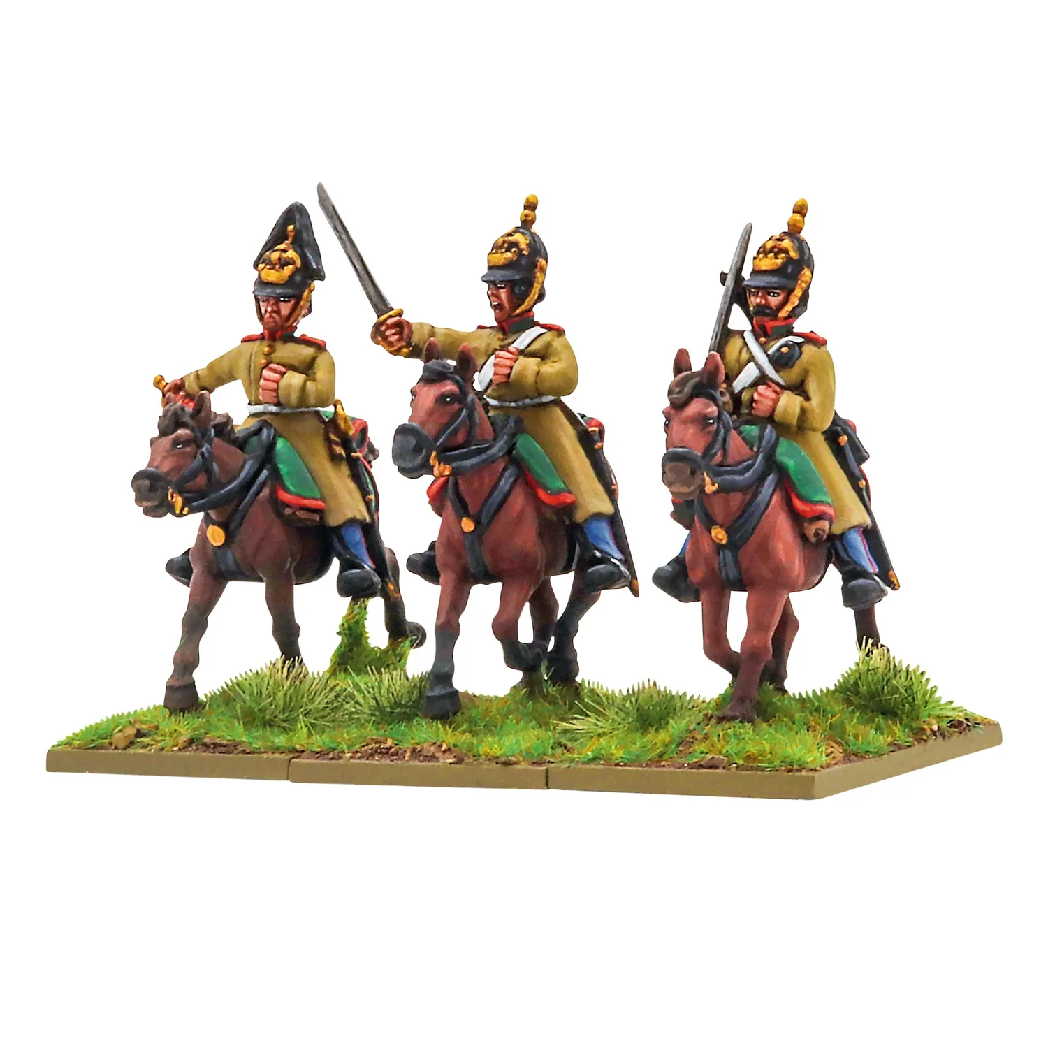 Bolt Action Black Powder Crimean War Russian Dragoons Command cavalerie métal