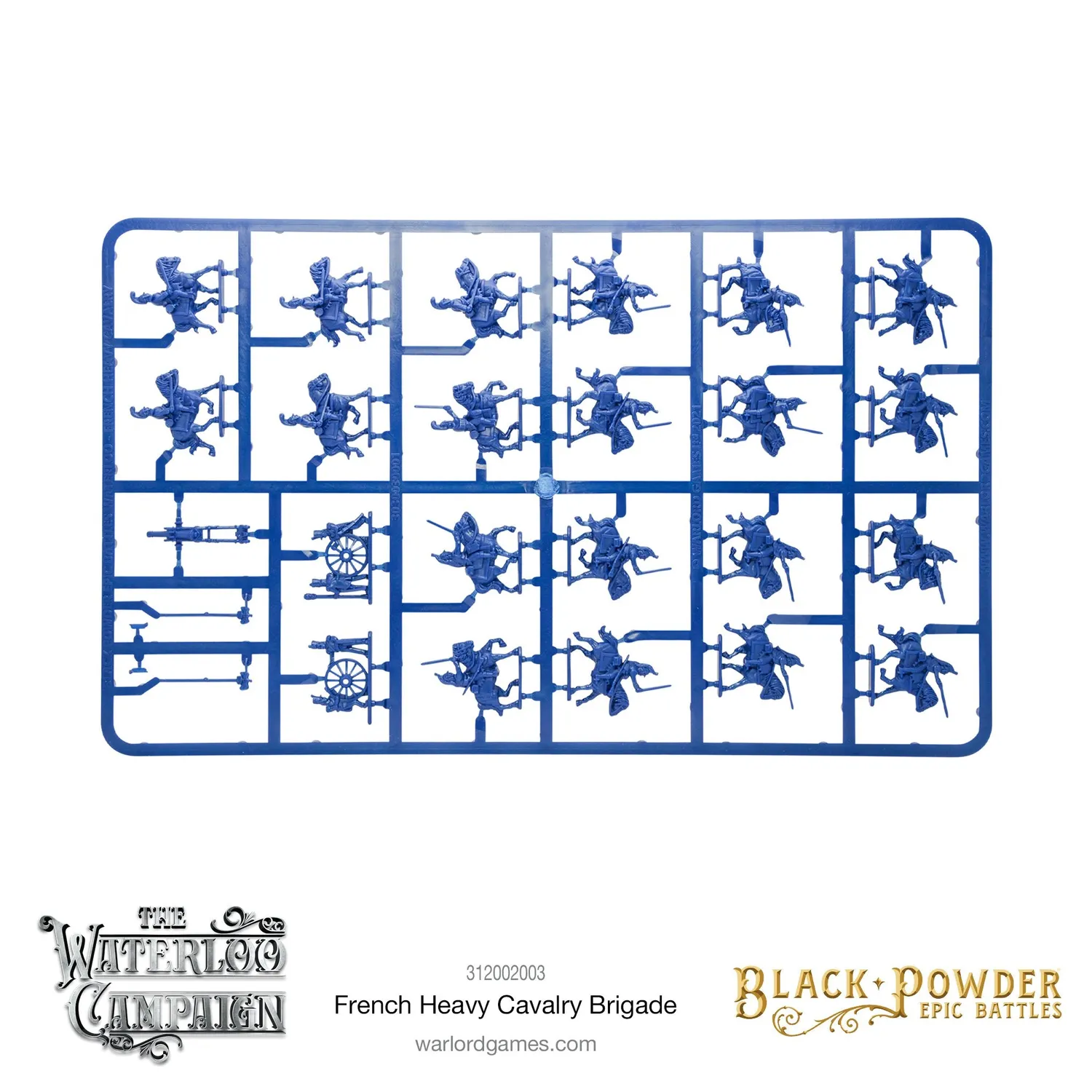 Black Powder Epic Battles Waterloo cavalerie lourde française coffret
