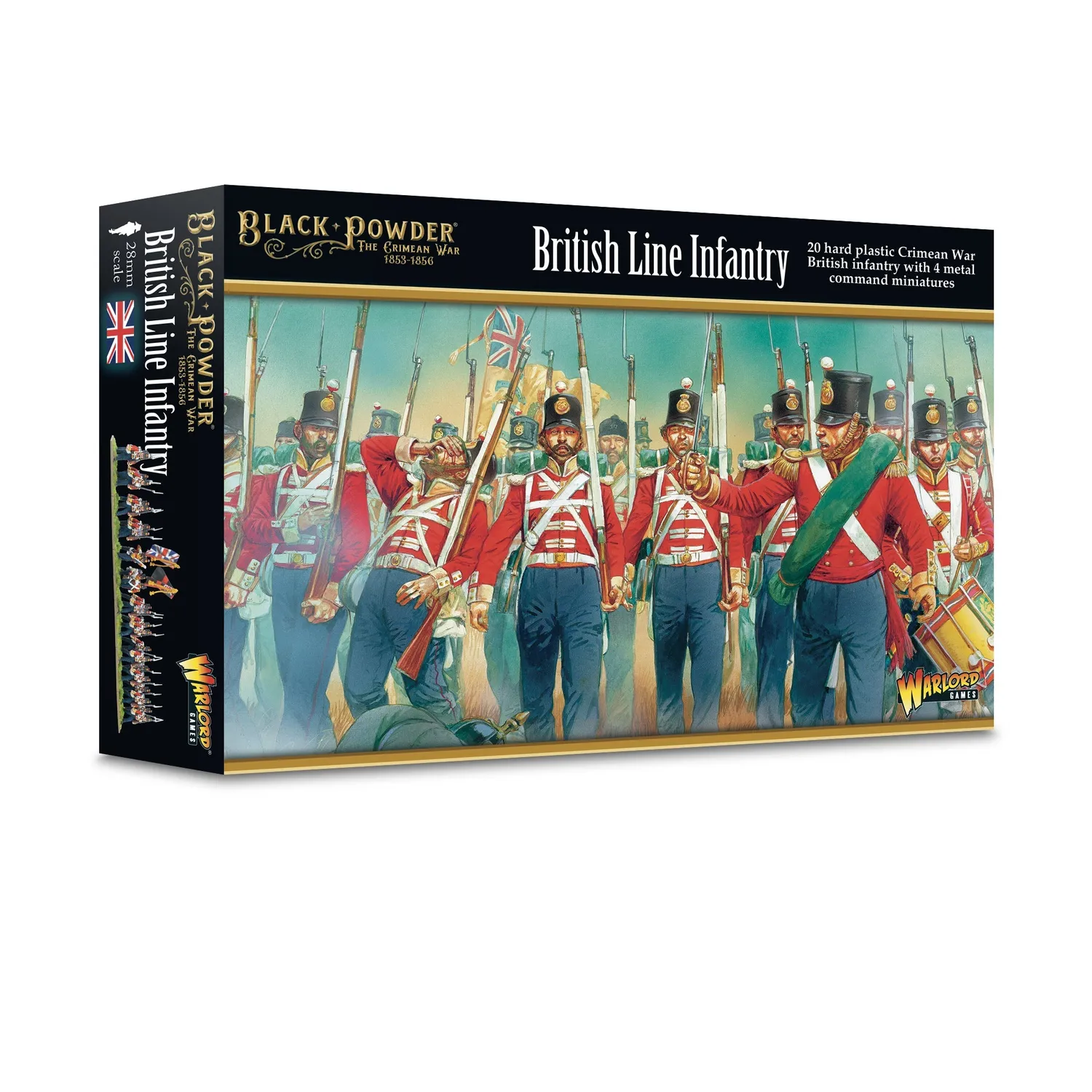 Bolt Action Crimean British Line boîte 24 figurines