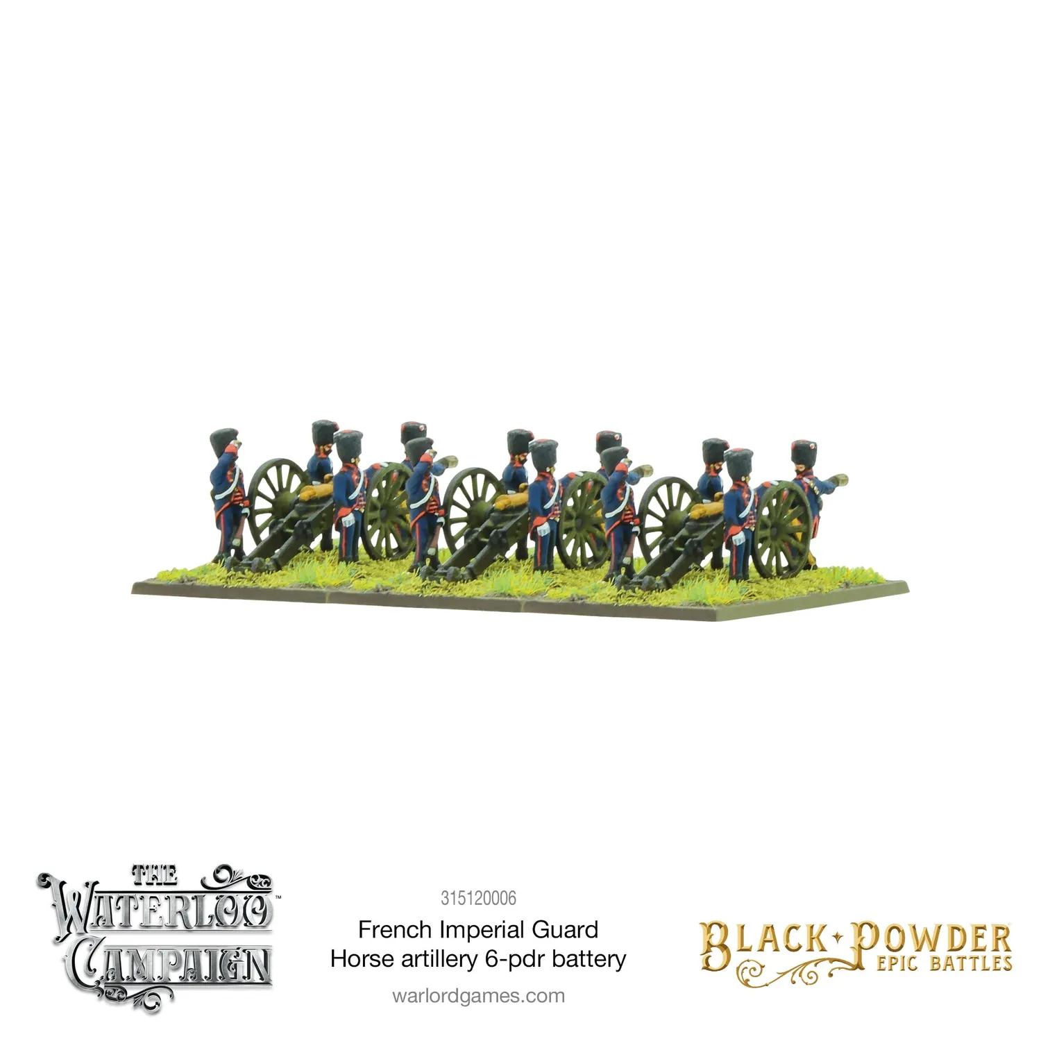 Bolt Action Black Powder Epic Battles: Waterloo - French Imperial Guard Horse artillery 6-pdr battery