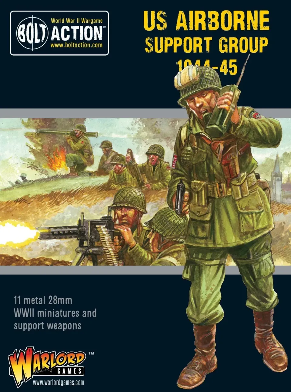 Bolt Action US Airborne Support Group figurines 1944-45
