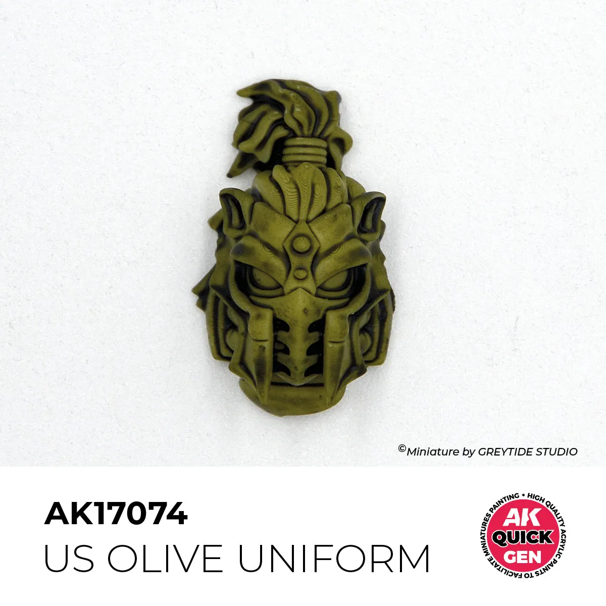 AK Interactive QuickGen US Olive peinture acrylique 18 ml vert olive