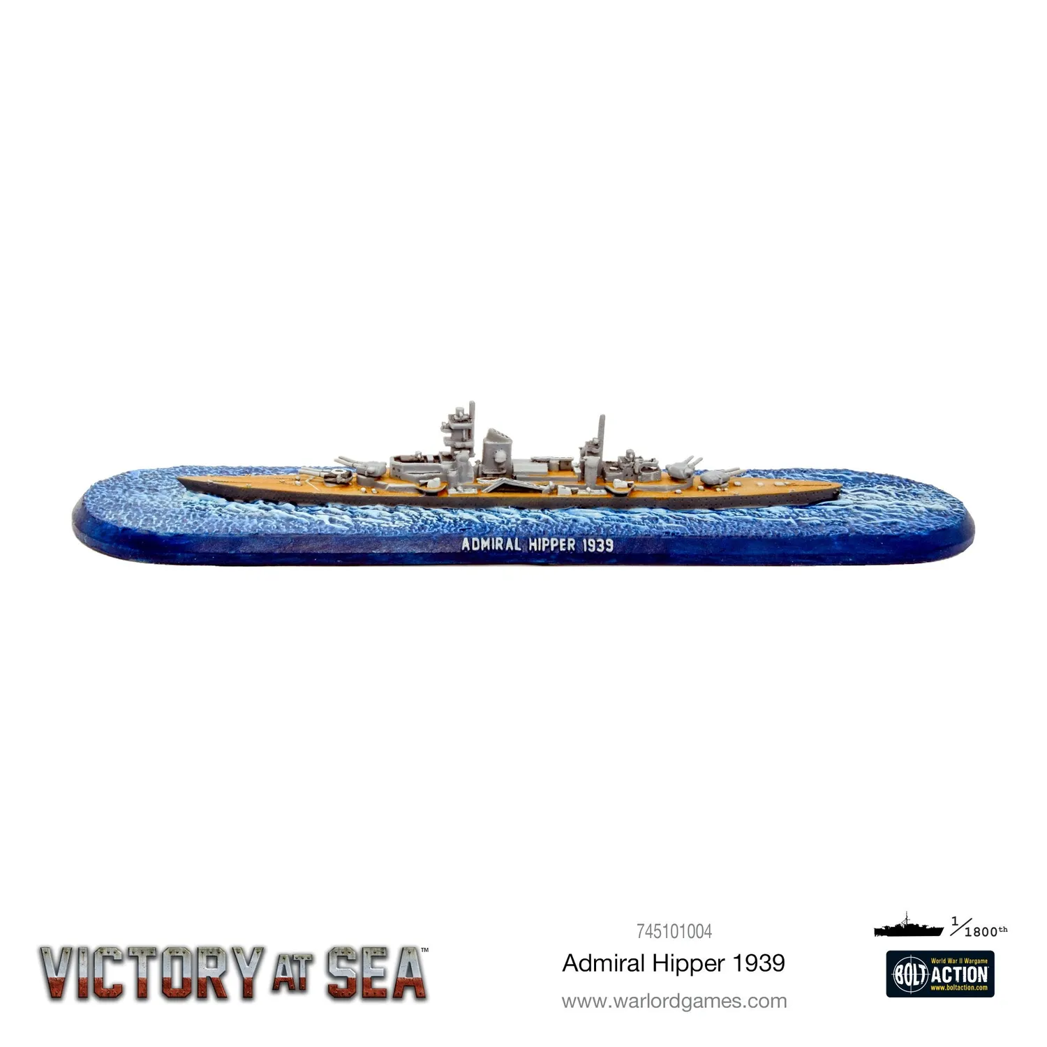 Bolt Action Victory at Sea Admiral Hipper navire Kriegsmarine