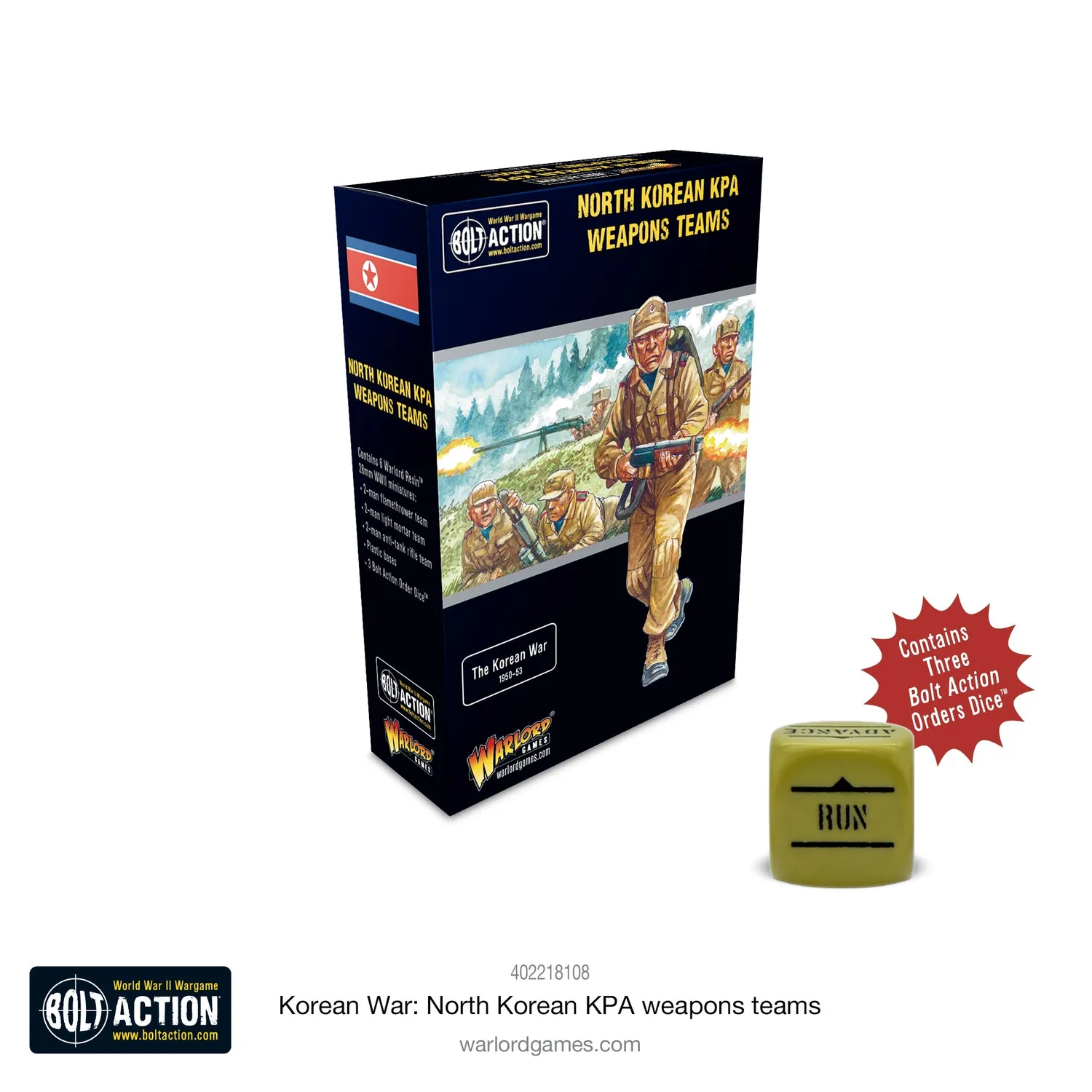 Bolt Action Korean War North Korean KPA weapons teams équipes d'armes