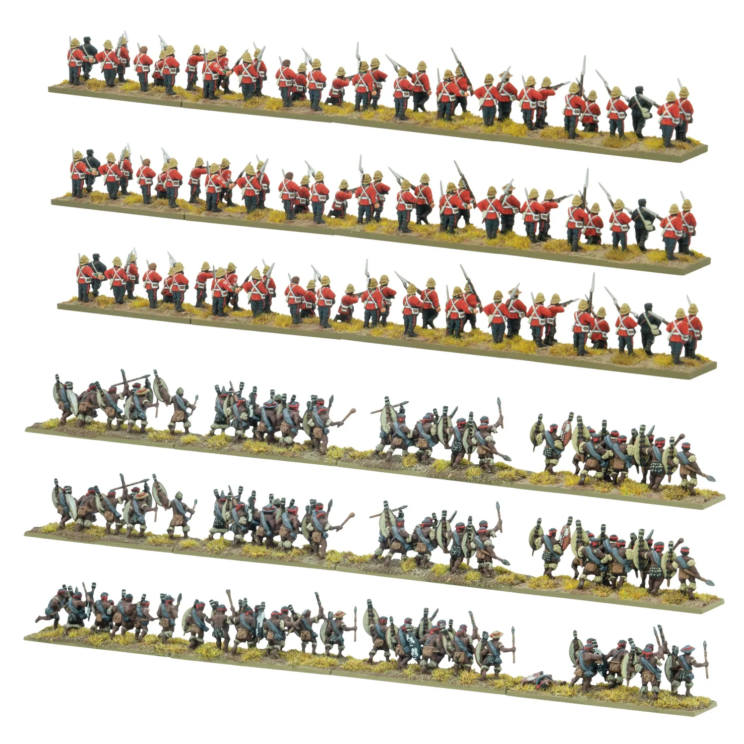 Bolt Action Black Powder Epic Battles Zulu British Army Brigade infanterie plastique