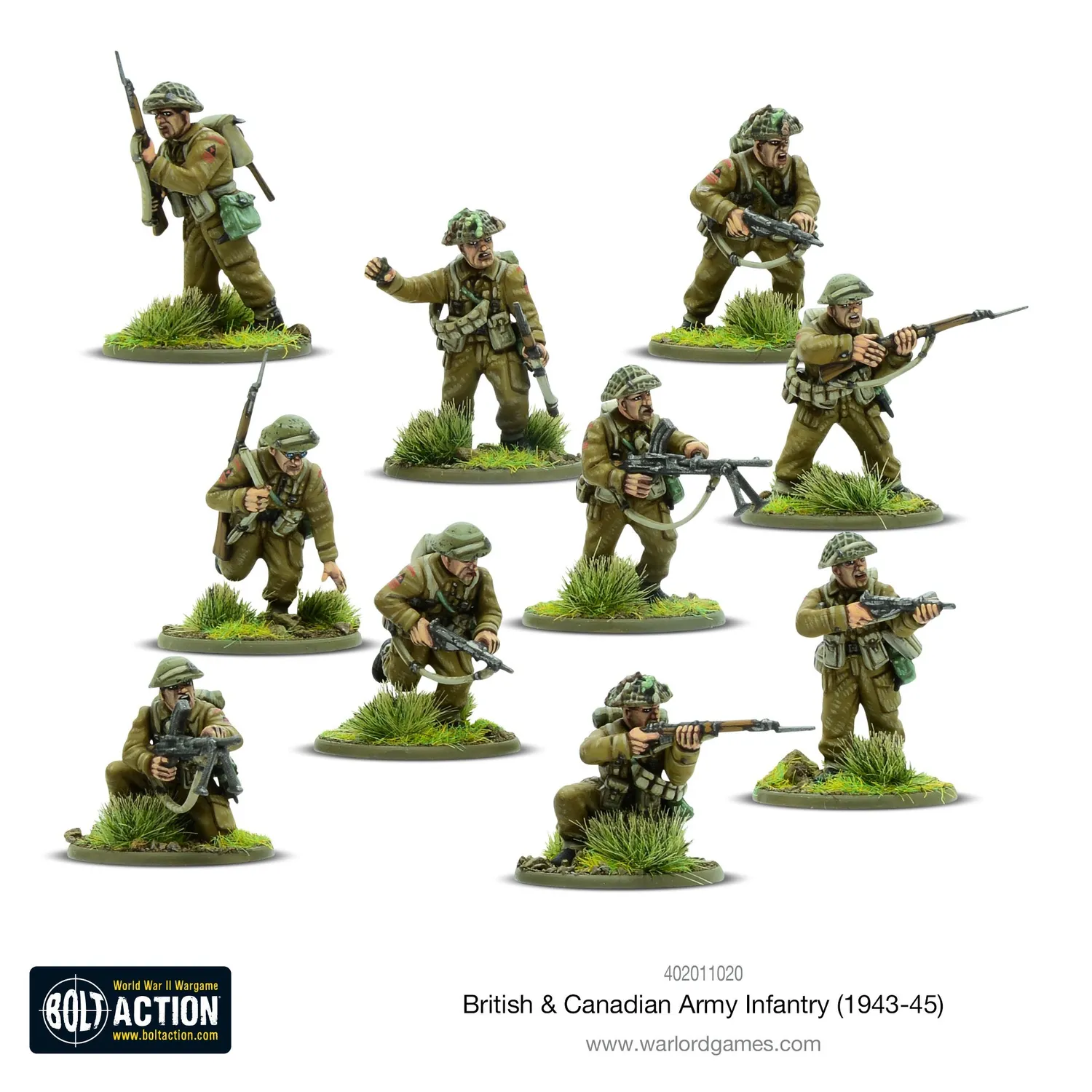 Bolt Action British & Canadian Infantry figurines 1943-45