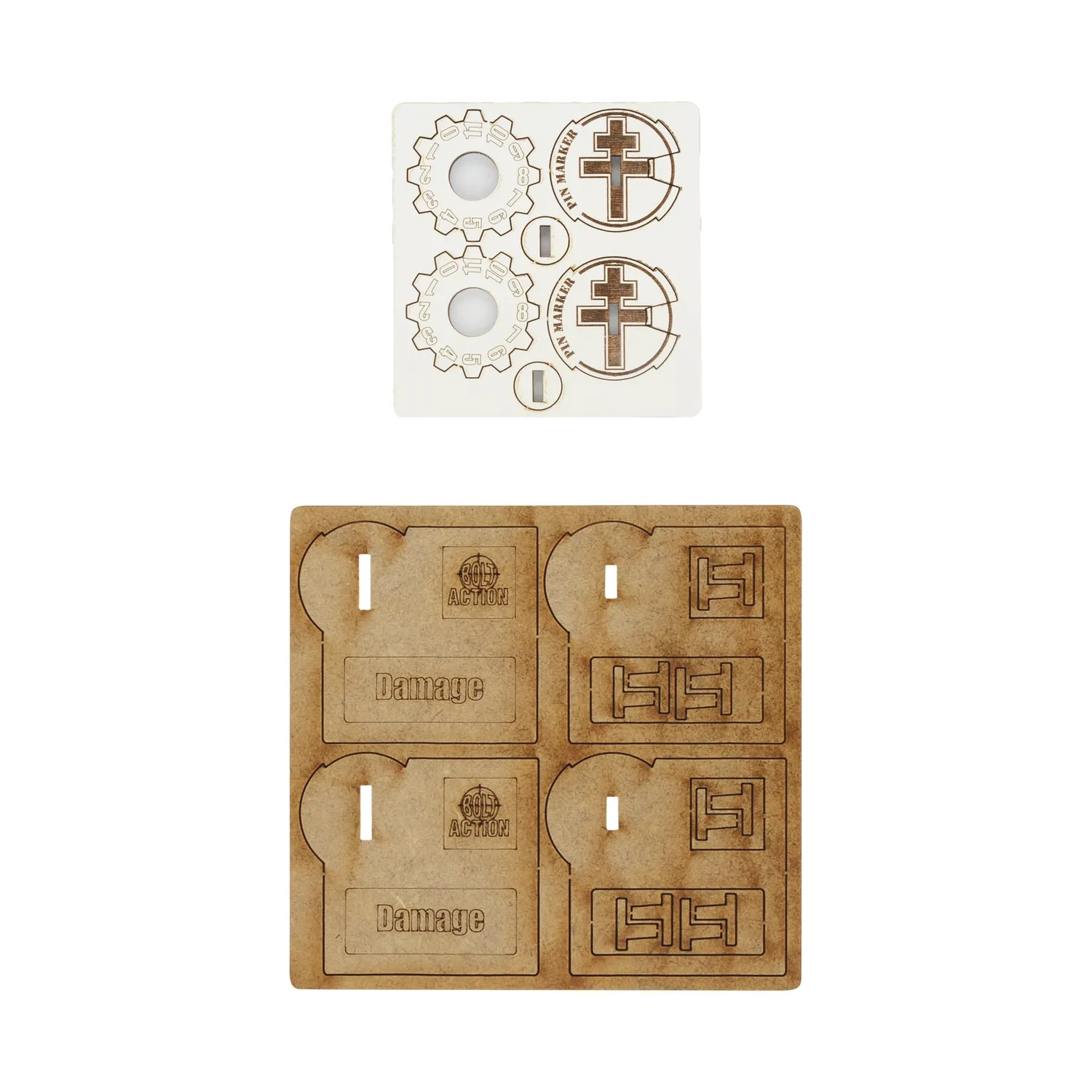Bolt Action MDF Vehicle Pin Markers pions Free French